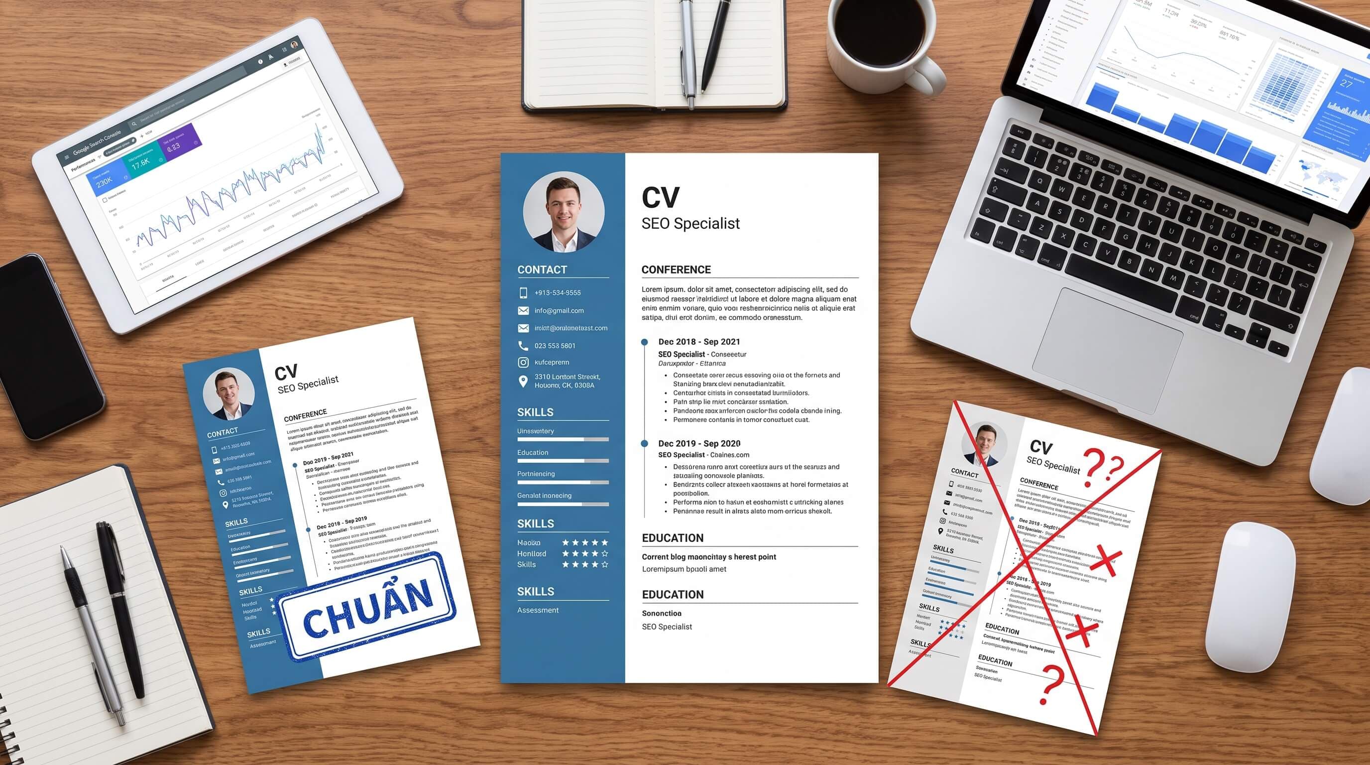 CV SEO specialist: mẫu chuẩn, cách viết và lỗi cần tránh
